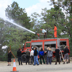 L&ouml;sch&uuml;bungen im Wald auf Zypern
