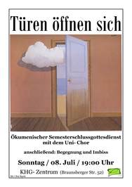 Studierendengemeinden laden zum Semesterabschlussgottesdienst ein