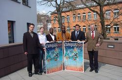 (v.r.n.l.) Das Organisationsteam: Dekan Prof. Dr. Rainer Vahland. Dekan Prof. Dr. Jan-Hendrik Oehlma